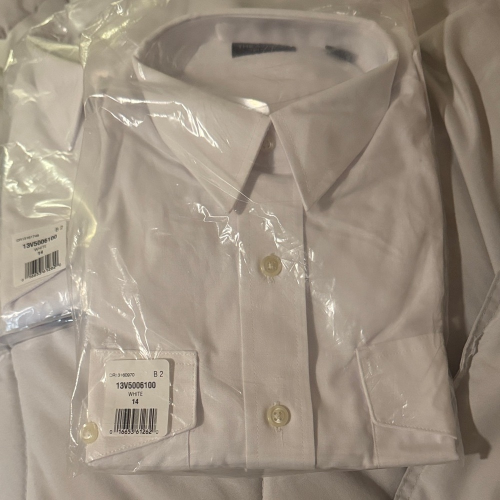 2 White women’s pilot shirt